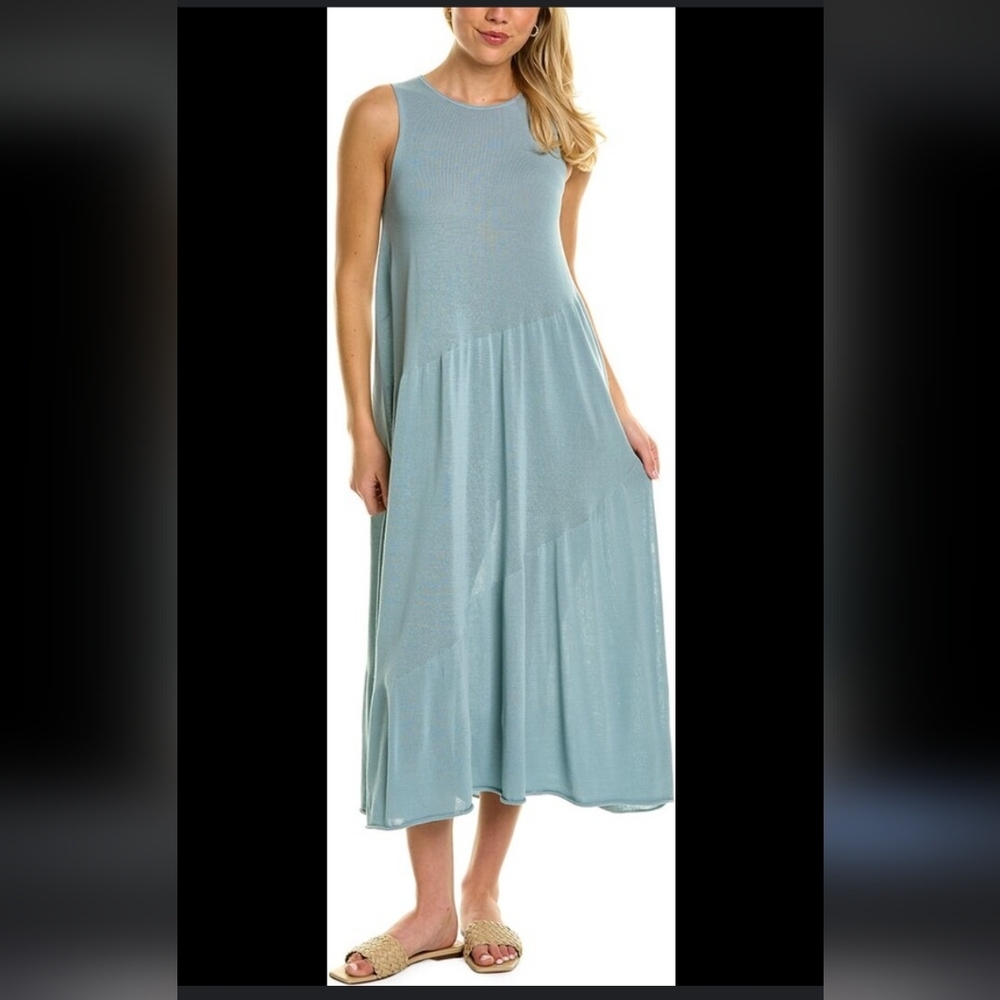 Vince Tiered tank midi cotton dress size XS